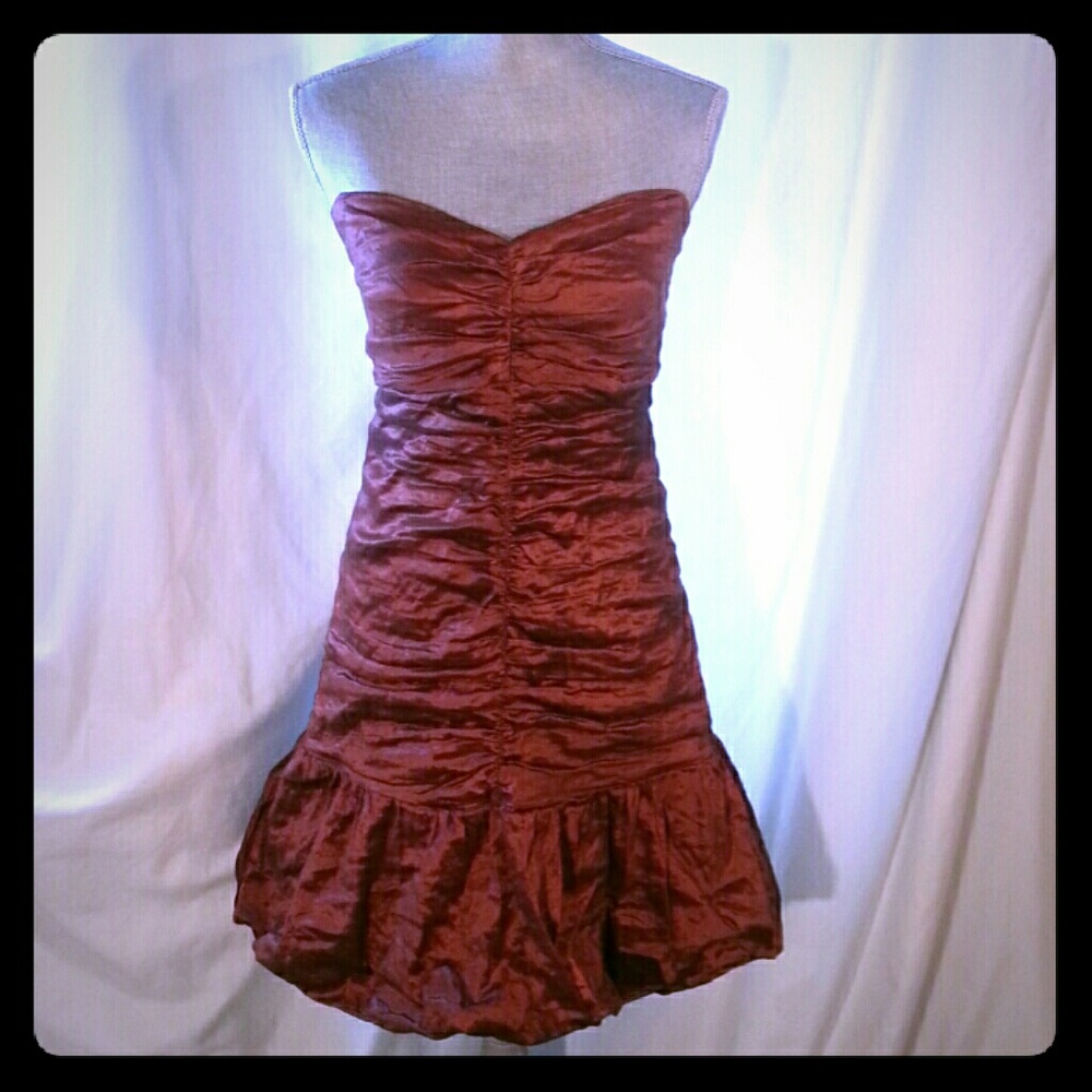 BCBGMAXAZRIA Bronze Dress